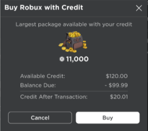 Using Gift Card Credit – Roblox Support