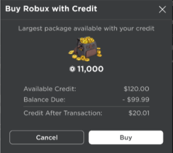 Utiliser le Crédit d'une Carte Cadeau – Support Roblox