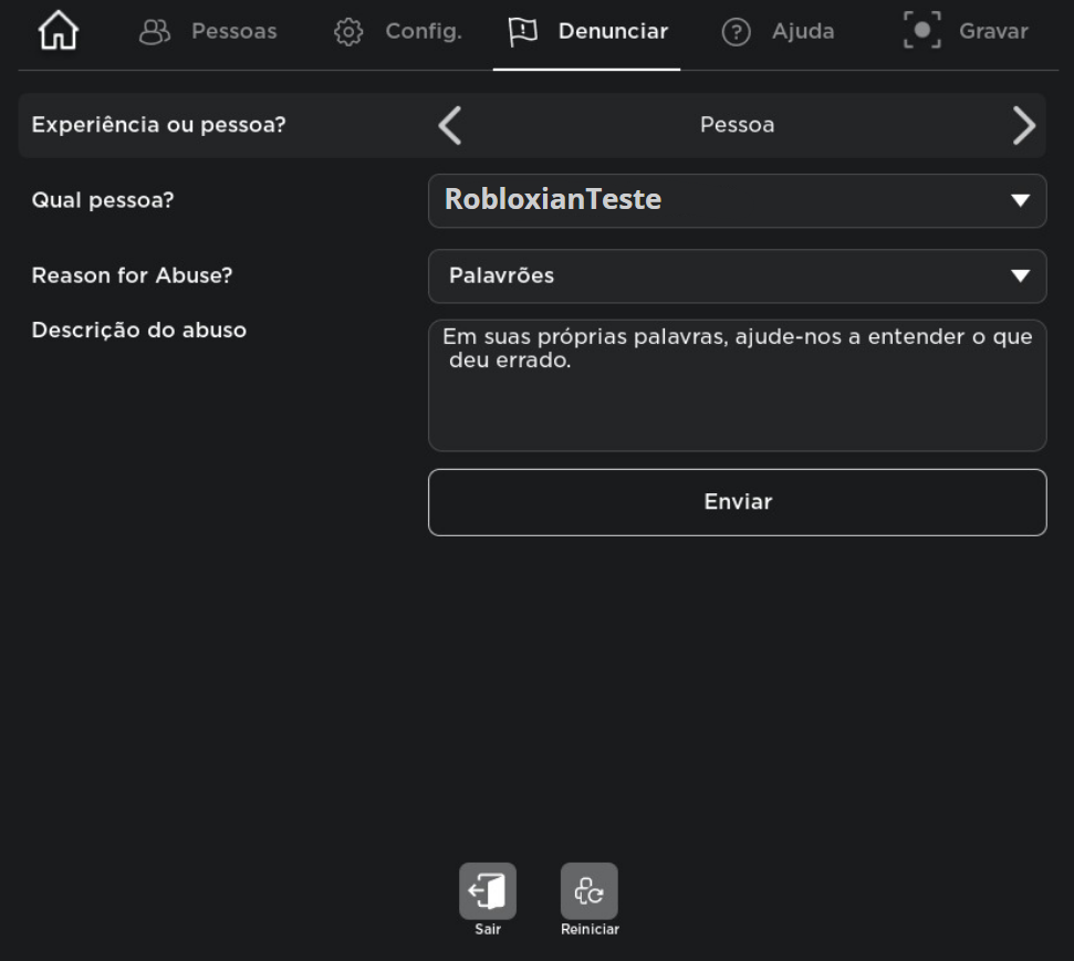 Como Denunciar Violações de Regras – Suporte Roblox