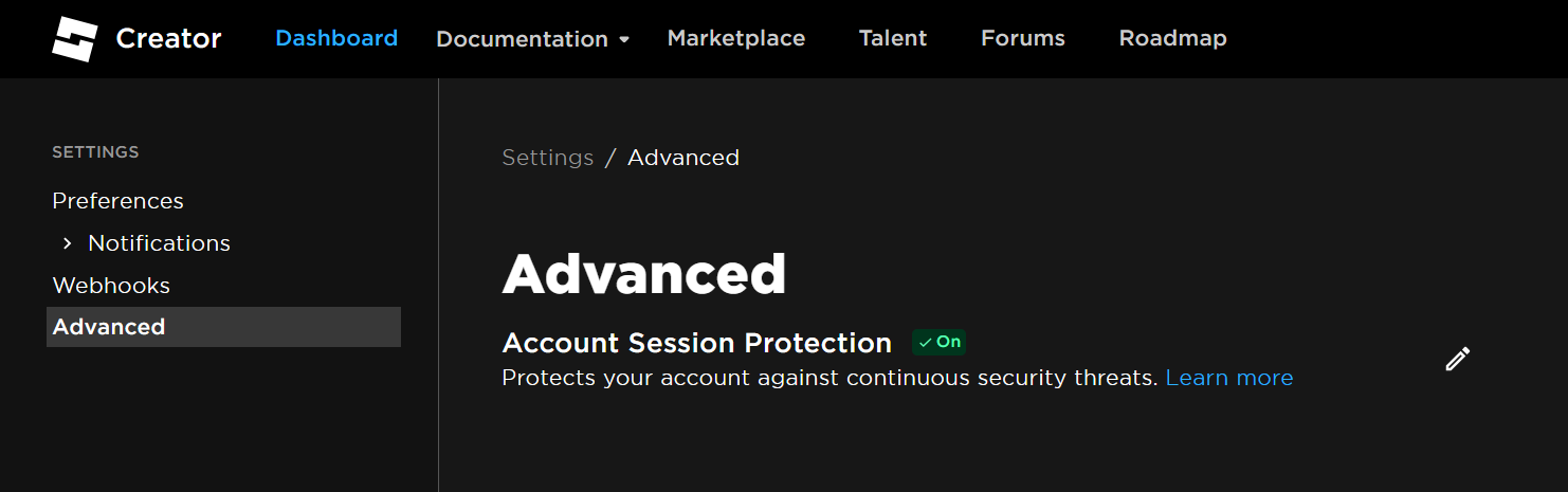 Account Session Protection – Roblox Support