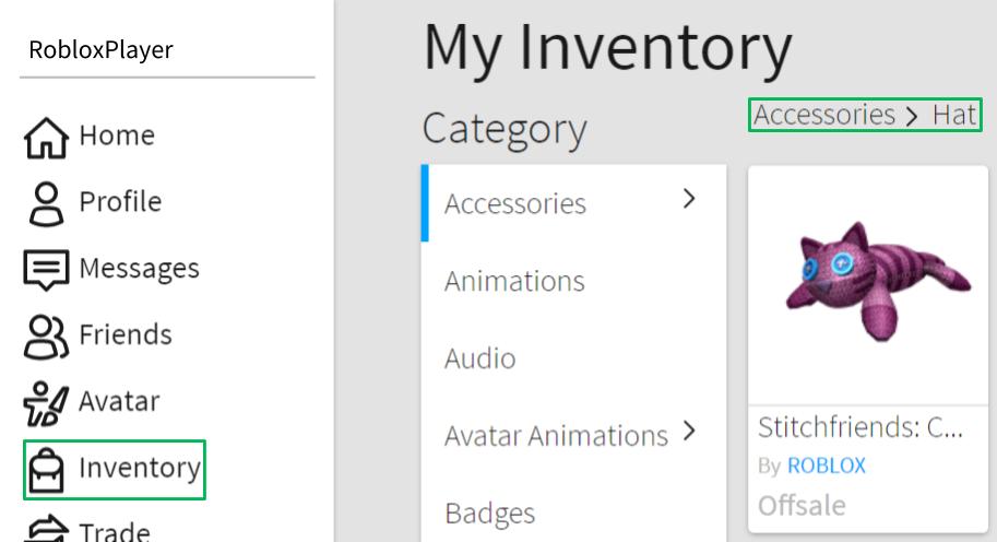 I Have A Problem With A Toy Code Or Virtual Item Roblox Support - view item in inventory jpg