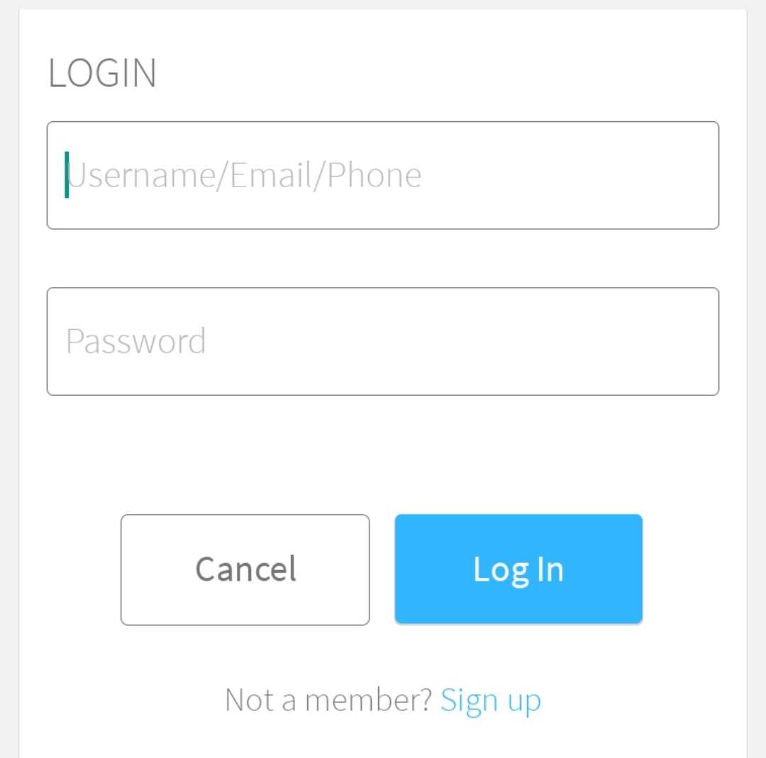 Roblox Login Page Mobile