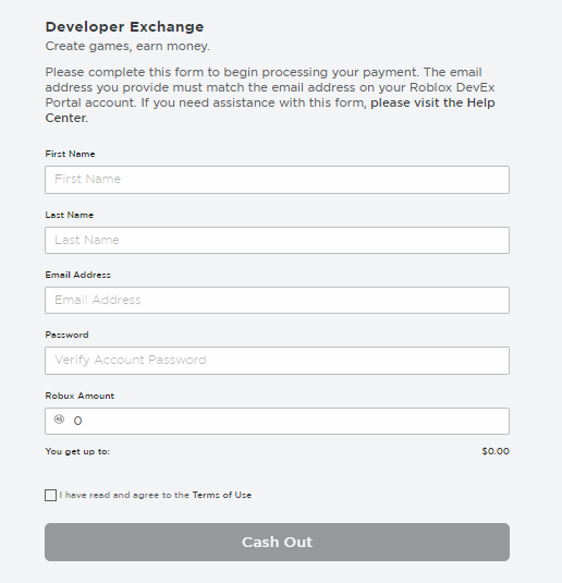 Developer Exchange Devex Faqs Roblox Support - roblox robux balance