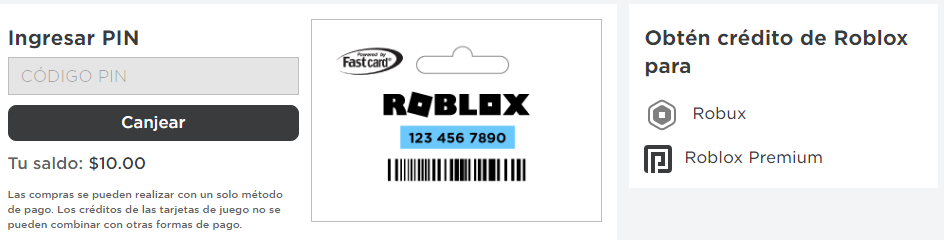 Cómo Canjear Tarjetas De Juego Roblox Soporte - tarjeta de roblox argentina