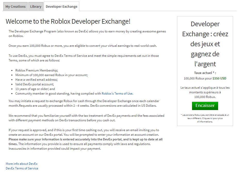 Faq De Devex Developer Exchange Support Roblox - comment gagner de largent dans roblox roblox