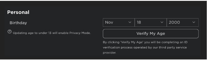 Age ID Verification – Roblox Support