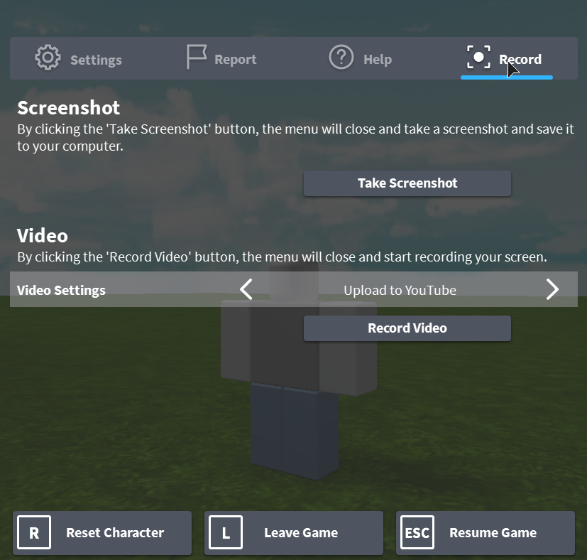 How To Record Videos Roblox Support - how to add controls for xbox roblox game