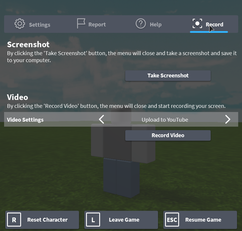 How To Record Videos Roblox Support - how to change keybinds in roblox