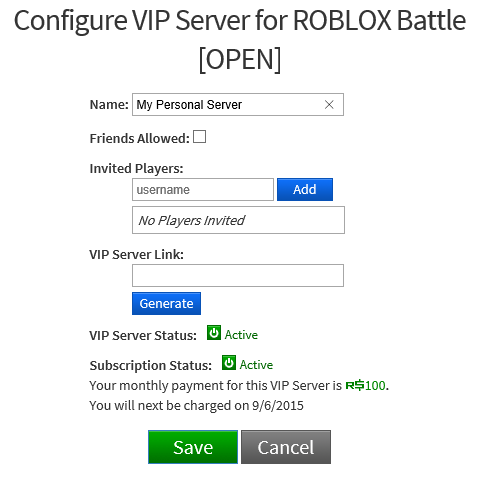 Como Puedo Comprar Y Configurar Servidores Vip Roblox Soporte - can u give robux in roblox